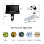 Imagem de Microscópio Digital USB Portátil LED Com Tela HD 4.3 1000x Vedo