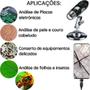 Imagem de Microscópio Digital Usb Zoom 1600x Portátil Para Celular Notebook Computador