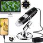 Imagem de Microscópio Digital Usb Zoom 1600x Portátil Para Celular Notebook Computador