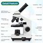 Imagem de Microscópio Monocular Composto MAXLAPTER 100X-2000X com Lâminas