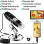 Imagem de Microscópio Usb Digital Câmera Zoom 1600x HD Lente Para Celular Notebook Pc