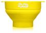 Imagem de Microwave Popcorn Popper, Silicone, Dobrável, BPA Livre e Seguro para Lava-louças - (Amarelo)