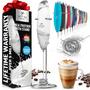 Imagem de Milk Frother Zulay Kitchen Tornado Whisk portátil com suporte