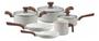 Imagem de Mimo Style, Conjunto de 6 Panelas Pratic Cook Marmol Compatível com Fogão por Indução