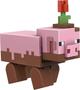 Imagem de Minecraft Craft-A-Block Muddy Pig Figure, Authentic Pixelated Video-Game Characters, Action Toy to Create, Explore and Survive, Collectible Gift for Fans Age 6 Years and Older