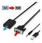 Imagem de Mini Adaptador Conversor Vga- 2hdmi Entrada Vga E Saida Hdmi