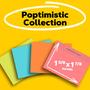 Imagem de Mini almofadas Post-it Sticky Notes 4x5cm 50 folhas Optimistic