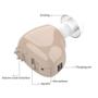 Imagem de Mini aparelho auditivo recarregável amplificador de som ouvido som 