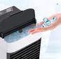 Imagem de Mini Ar Condicionado Cooler Climatizador Umidificador Purificador com Luz em Led Gelo Água Portátil