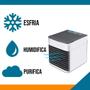 Imagem de Mini Ar Condicionado Portátil Arctic Air Cooler Umidificador Climatizador Luz Led 3 Velocidades - USB