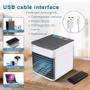 Imagem de Mini Ar Condicionado Portátil Arctic Air Cooler Umidificador Climatizador Luz Led USB