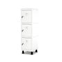 Imagem de Mini Armário Guarda Volume Locker Roupeiro 1 Vão 3 Portas MGRF501/3 Branco - Pandin