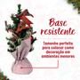 Imagem de Mini Árvore De Natal Mesa Escritório Decorada 24cm Decoração Branco