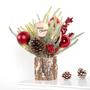 Imagem de Mini Árvore de Natal N&T NIETING (30cm) com Enfeites Vermelhos