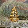 Imagem de Mini Árvore Decorativa em Cerâmica Dourada 8x5,5x3cm Vencedor