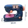 Imagem de Mini Atelie Maquina de Costura de Verdade Brinquedo Infantil Importway BW035 Azul