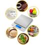 Imagem de Mini Balança Digital De Cozinha 0,1g Até 2000g Bandeja Pesa Precisa Capacidade Medição Exata Culinária