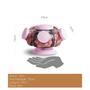 Imagem de Mini baleiro giratório de vidro artesanal pequeno modelo antigo bomboniere rosa
