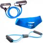 Imagem de Mini Band Forte + Elastico em Oito Forte + Extensor Forte Azul  Liveup Sports 