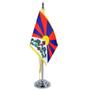 Imagem de Mini Bandeira de Mesa do Tibet Poliéster 15 cm (Mastro)