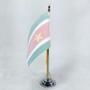 Imagem de Mini Bandeira De Mesa Suriname 15 Cm (Mastro)Poliéster