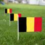 Imagem de Mini Bandeiras da Bélgica (12 Unidades) - 13x21cm com Bastão
