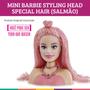 Imagem de Mini Barbie Styling Head Cabelo Salmão Boneca Original Pupee