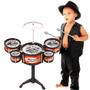 Imagem de Mini Bateria Musical Completa Brinquedo Infantil 