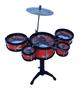 Imagem de Mini Bateria Musical Infantil 5 Tambores e Baquetas Music Jazz Drum