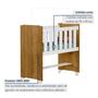 Imagem de Mini Berço 100% MDF com Rodízios Branco/Ypê