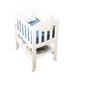 Imagem de Mini Berço 100% MDF Portátil Bebê Com Colchão e Rodinha Carolina Baby