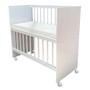Imagem de Mini Berço Moisés Alegria Com Colchão E Cômoda Gaveteiro Ternura Baby Branco Brilho - Incorplac