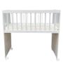 Imagem de Mini Berço Moisés Alegria com Colchão e Cômoda Infantil Ternura Baby Branco Flex - Incorplac