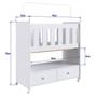 Imagem de Mini Berço Moisés com 02 Gavetas e Colchão Branco