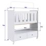 Imagem de Mini Berço Moisés com 02 Gavetas e sem Colchão Branco