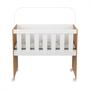 Imagem de Mini Berço Moisés Trocador Com Colchão Multifuncional 5x1 Branco/Freijó