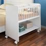 Imagem de Mini Berço Para Bebê Infantil Rubi Estilo Moisés Com Colchão Branco - Desk Design