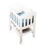 Imagem de Mini Berço Portátil Bebê Com Colchão E Rodinha Carolina Baby