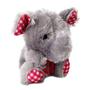 Imagem de Mini Bichinho Elefante de Pelúcia Cinza e Rosa BBR Toys
