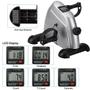 Imagem de Mini Bicicleta de Exercício, himaly portátil Home Pedal Exerciser Gym Gym Leg Arm Cardio Training Ajustável LCD Display Women (prata)