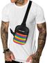 Imagem de Mini Bolsa Lateral Shoulder Bag Masculina Pega Visão LGBT Lisa