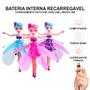 Imagem de Mini Boneca Fada Voa De Verdade Com Sensor a Mão Luz