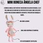 Imagem de Mini boneca metoo ângela chef rosa 20cm
