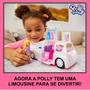 Imagem de Mini Boneca Polly Pocket com Limousine Fashion Luxo e Acessórios Original Mattel Presente Menina