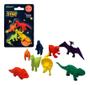 Imagem de Mini Borracha Dinossauro Com 4 Unidades Material Escolar