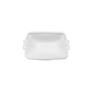 Imagem de Mini Bowl Retangular de Cerâmica Branco com Borda Decorada Bolinha e Laço