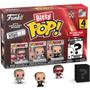 Imagem de Mini brinquedos colecionáveis, pacote com 4, Funko Bitty Pop! WWE com estojo