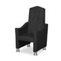 Imagem de Mini Cadeira Poltrona Infantil Troninho Decorativa Suede Preto
