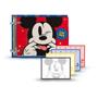 Imagem de Mini Caderno Argolado Mickey com 80 folhas 2 Argolas folhas coloridas 4 cores + Refil 80 folhas