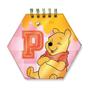 Imagem de Mini Caderno Fichario Smart Hexagonal  Disney Ursinho Pooh com 80 folhas Reposicionáveis